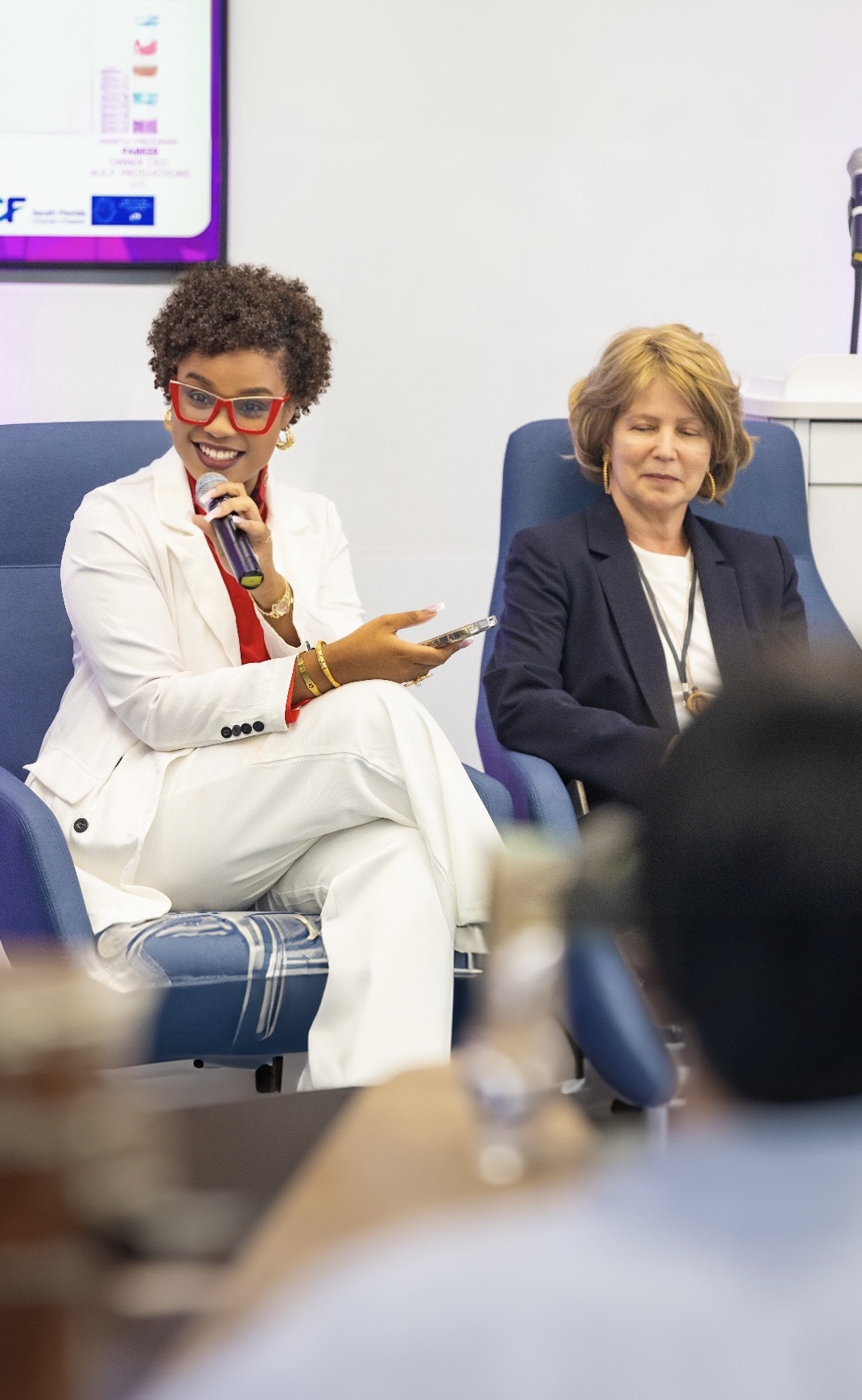 Sephora moderating a panel